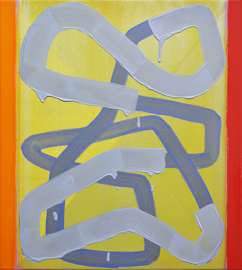 Delirious, 2016, oil on linen, 19 × 17 inches