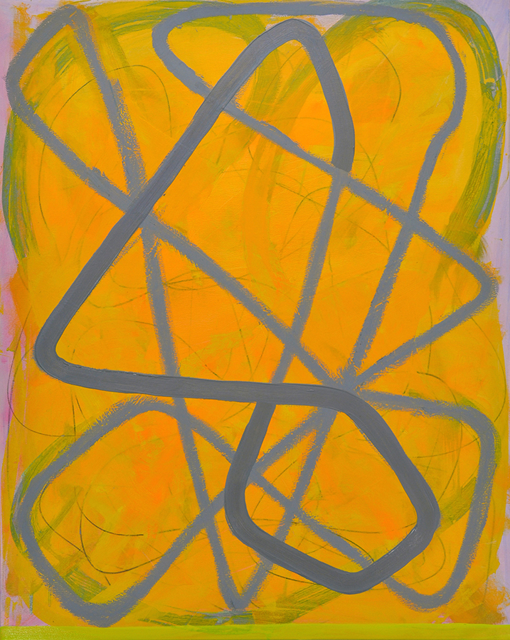 Helios, 2015, oil and graphite on linen, 40 × 32 inches