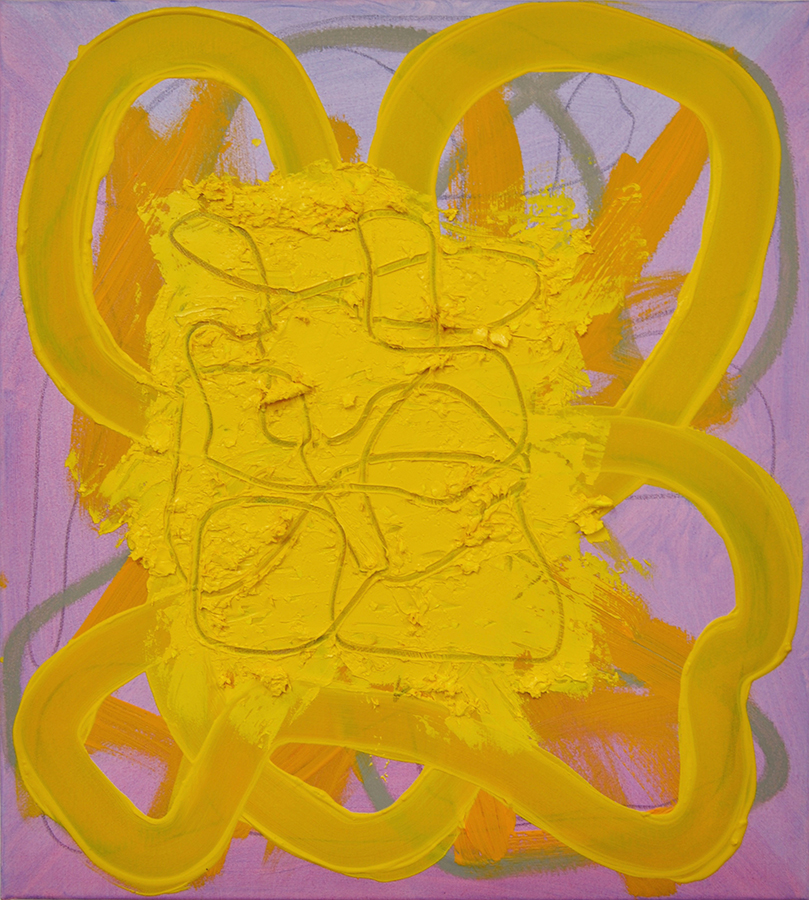 Little Miss Lover, 2016, oil and graphite on linen, 19 × 17 inches