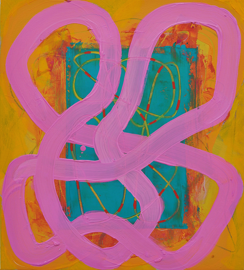 Long Filler, 2015, oil on linen, 19 × 17 inches