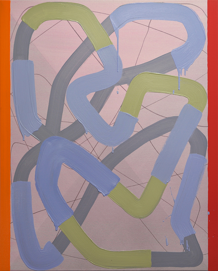Mixed Business, 2016, oil and graphite on linen, 40 × 32 inches
