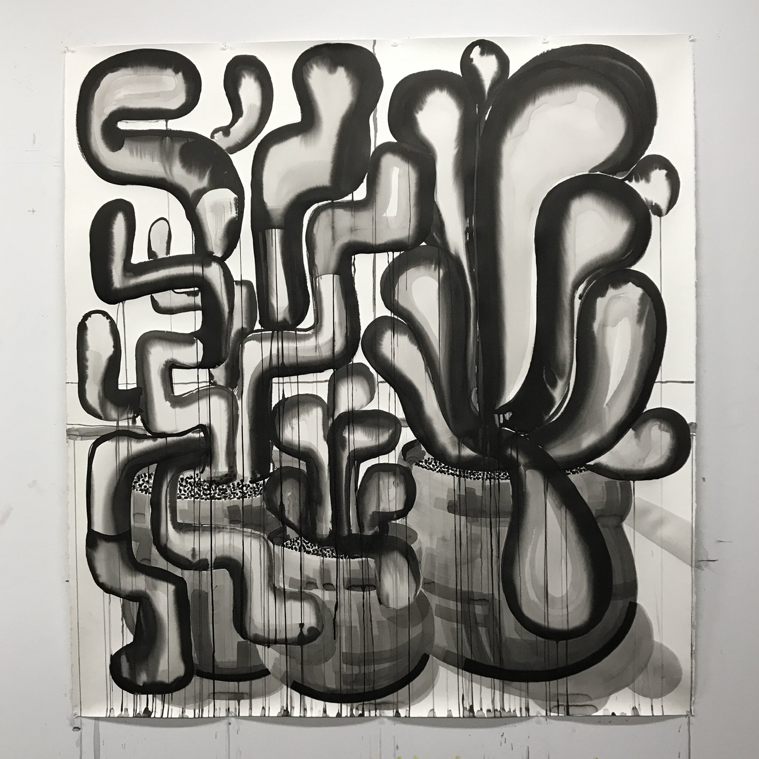 Untitled, 2019, gouache on paper, 13 × 10 inches