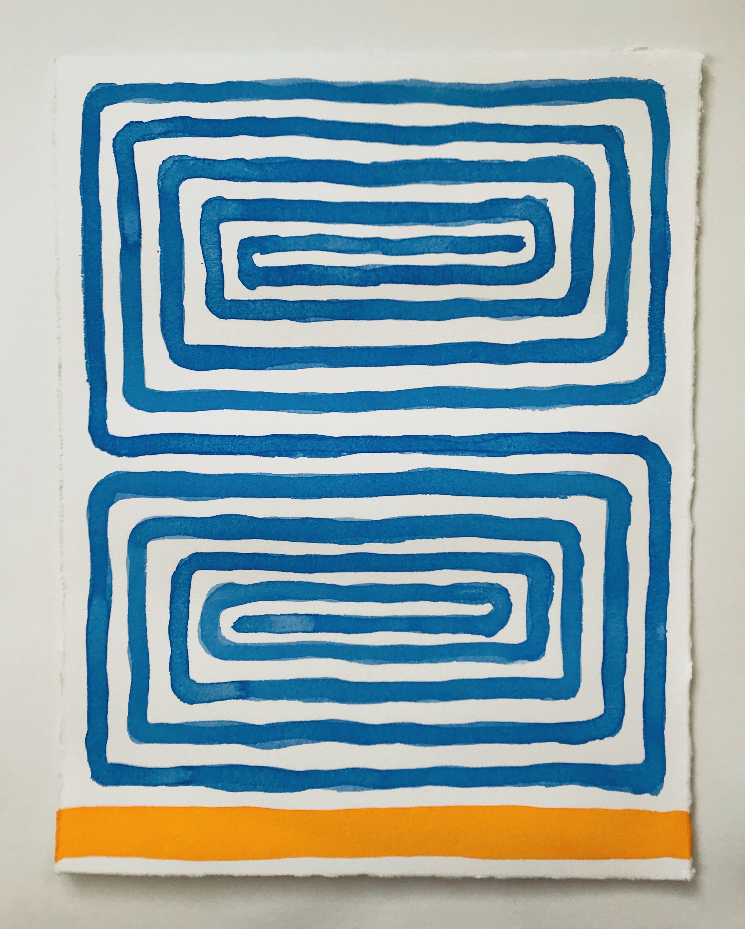 Untitled, 2019, gouache on paper, 13 × 10 inches